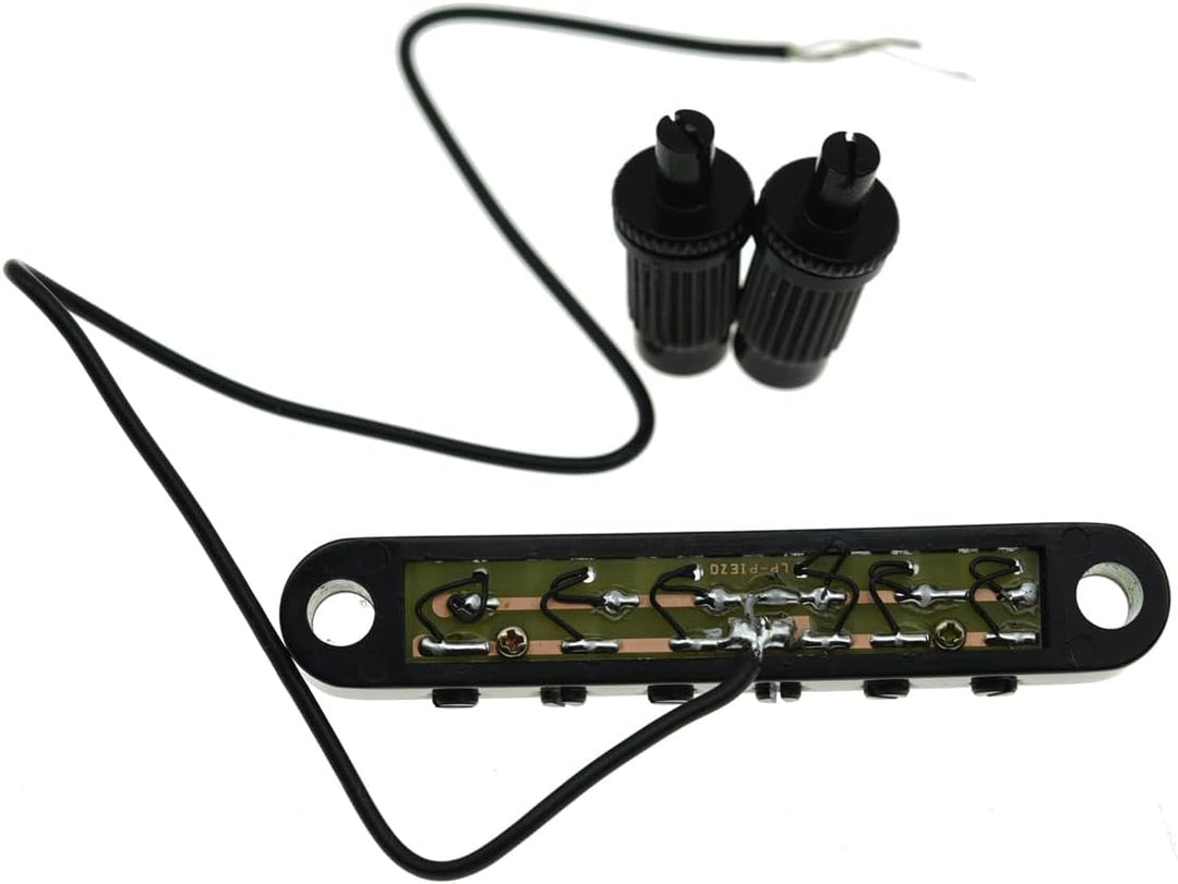 KAISH Tune-o-Matic Piezo Guitar Bridge Pickup LP Piezo Guitar Bridge Pickup für Les Paul Schwarz, sc