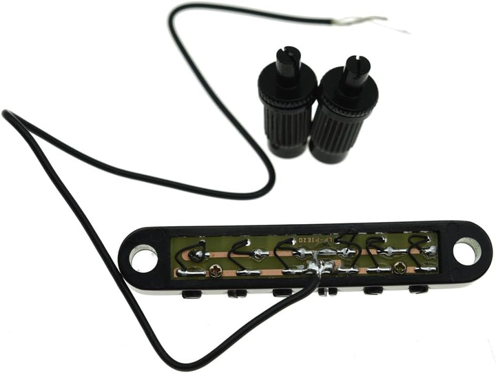 KAISH Tune-o-Matic Piezo Guitar Bridge Pickup LP Piezo Guitar Bridge Pickup für Les Paul Schwarz, sc