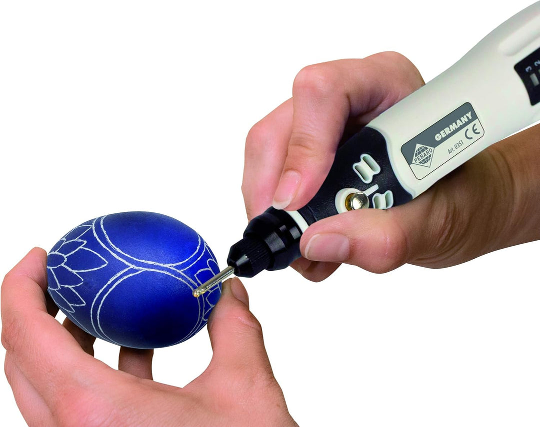 Pebaro 0351 Akku Gravierset: Graviergerät kabellos USB, 2 keramische Schleifstifte, 2 diamantierte S