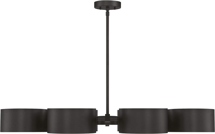 63688 Sechsflammiger Leuchter Zaro von Westinghouse Lighting für Innenbereiche, Ausführung in Eisen,