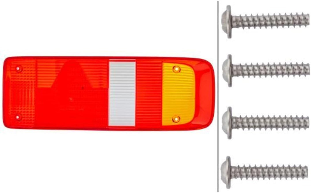HELLA - Heckleuchte - EasyConn I - Glühlampe - 24V - Anbau/geschraubt - Lichtscheibenfarbe: mehrfarb