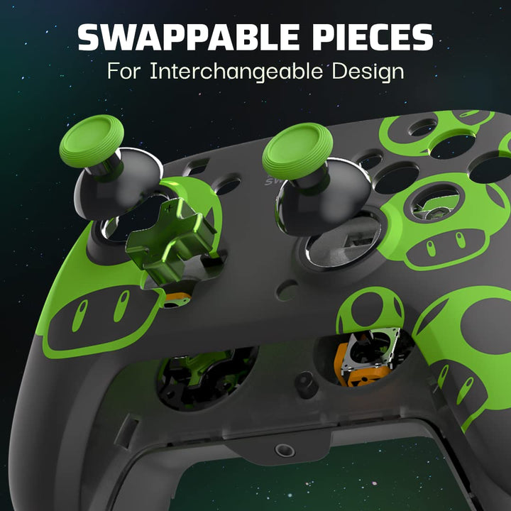 PDP Switch Rematch verkabelt controller 1-UP Glow in the dark Offiziell Lizenziert durch Nintendo -