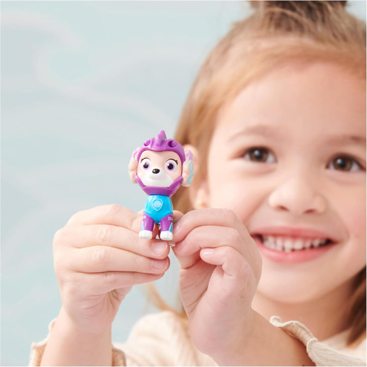 Paw Patrol, Aqua Pups - Hero Pups Actionfiguren-Set mit 1 Coral Welpenfigur und 1 Seepferd Figur, Sp