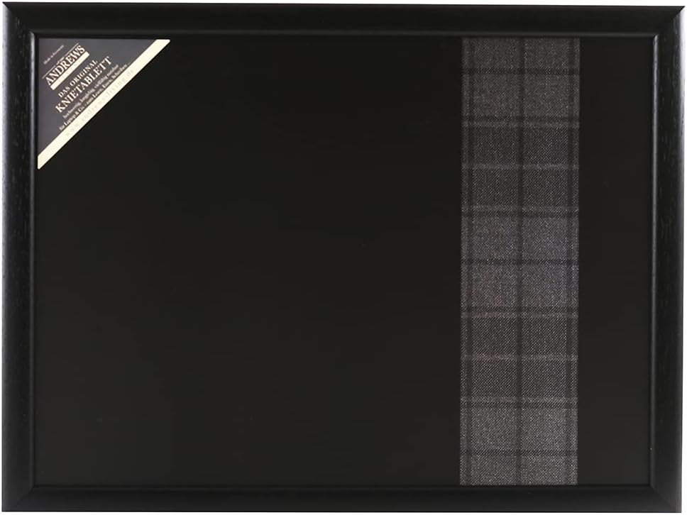 Andrews Living Kariertes Knietablett: Stripe-Schottenkaro (Grey Highlander)