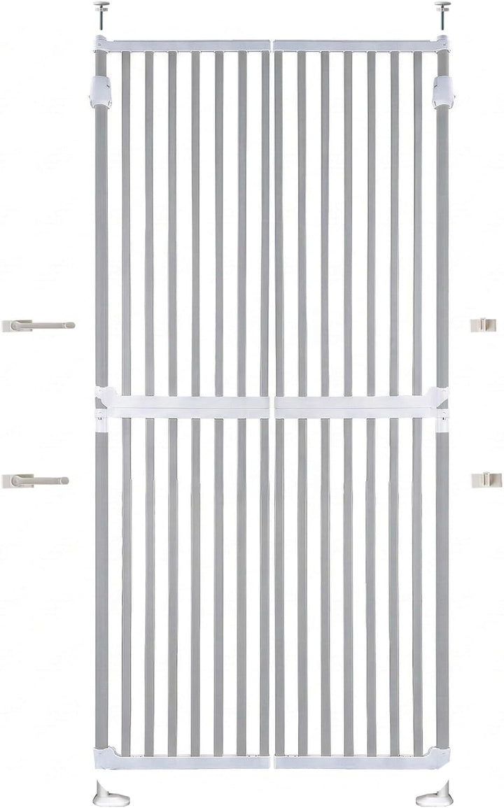 Tenzo-R Absperrgitter Treppenschutzgitter Grau 86-96cm 180cm Hoch
