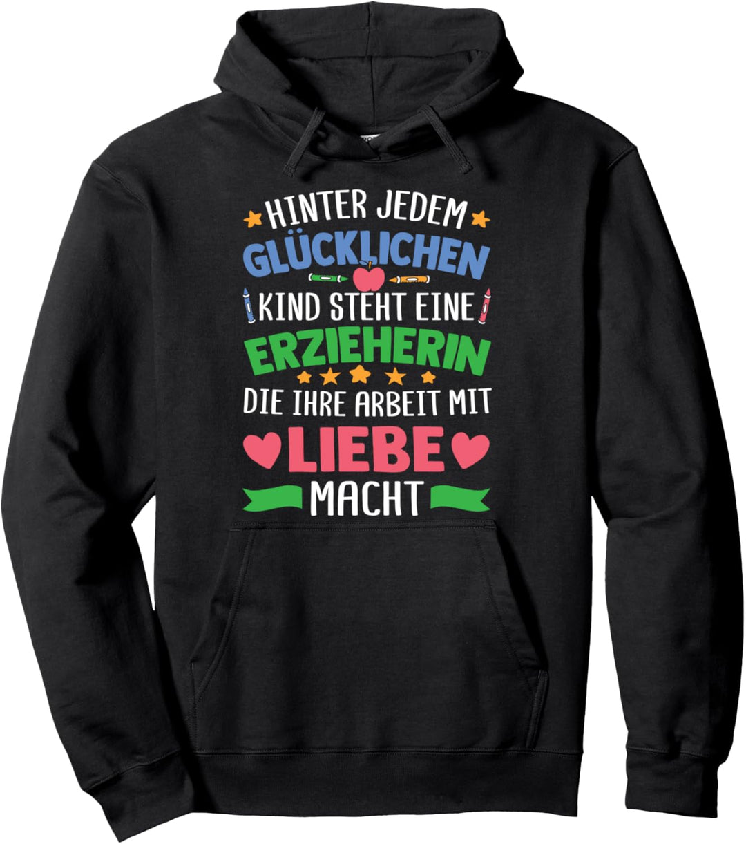Erzieherin Kindergarten Lustiger Spruch Pädagogin Pullover Hoodie
