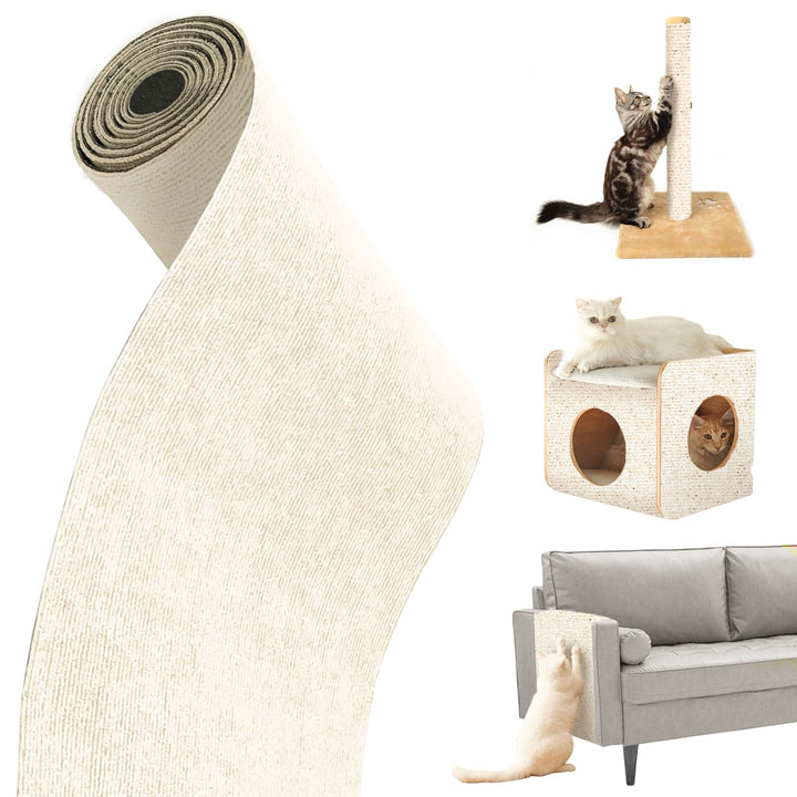 Selbstklebend Kratzteppich Katze Wand, dellyy Kratzteppich Kratzmatte Wand Kratzmatte für Katzen, Kr