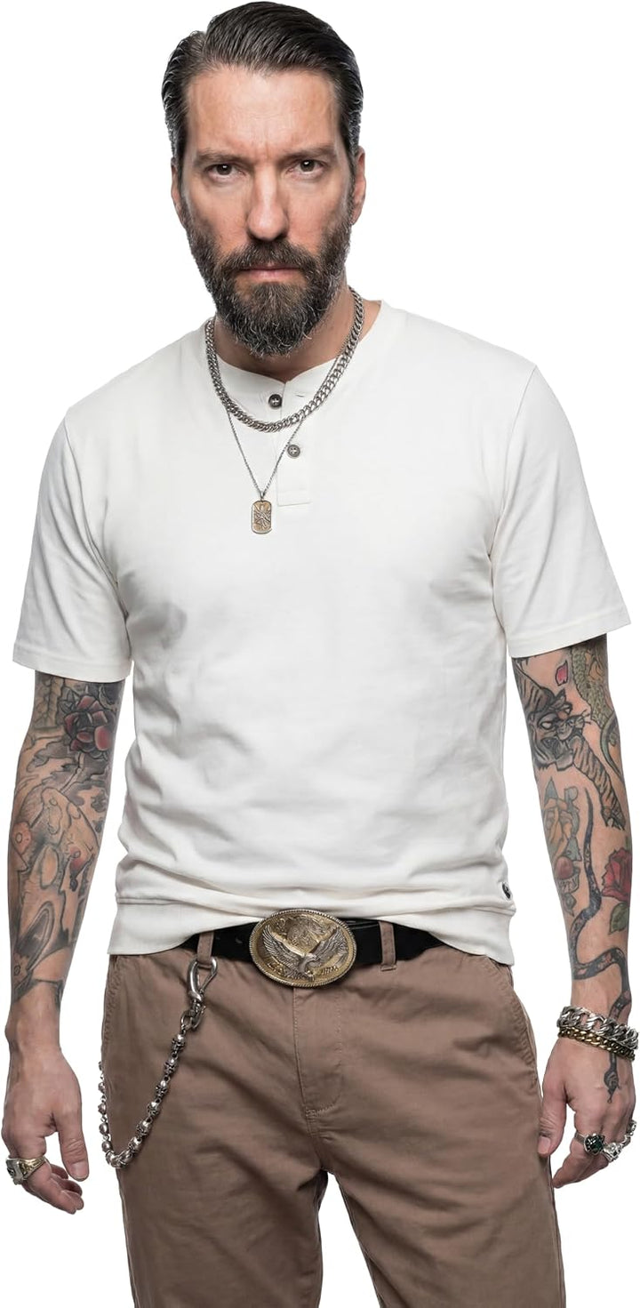 JP 1880 Herren grosse Grössen Übergrössen Menswear L-8XL Henley, Bauchfit, Halbarm, Rundhals 818628
