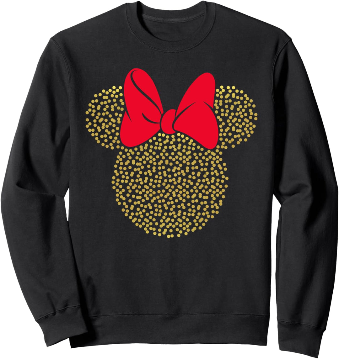 Disney Minnie Mouse Dotted Gold Icon Sweatshirt