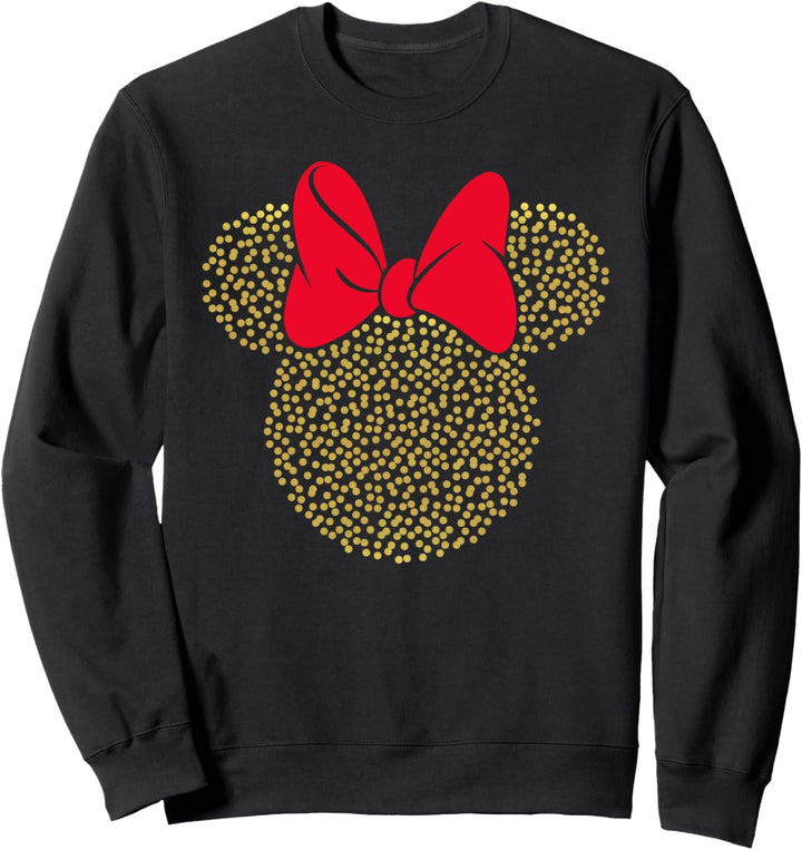 Disney Minnie Mouse Dotted Gold Icon Sweatshirt