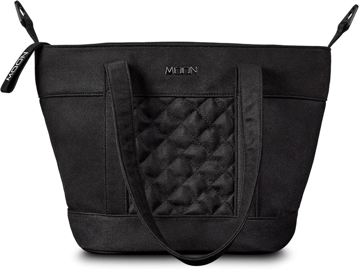 MOON V-SHAPE BAG onyx, Wickeltasche Schwarz, Schwarz