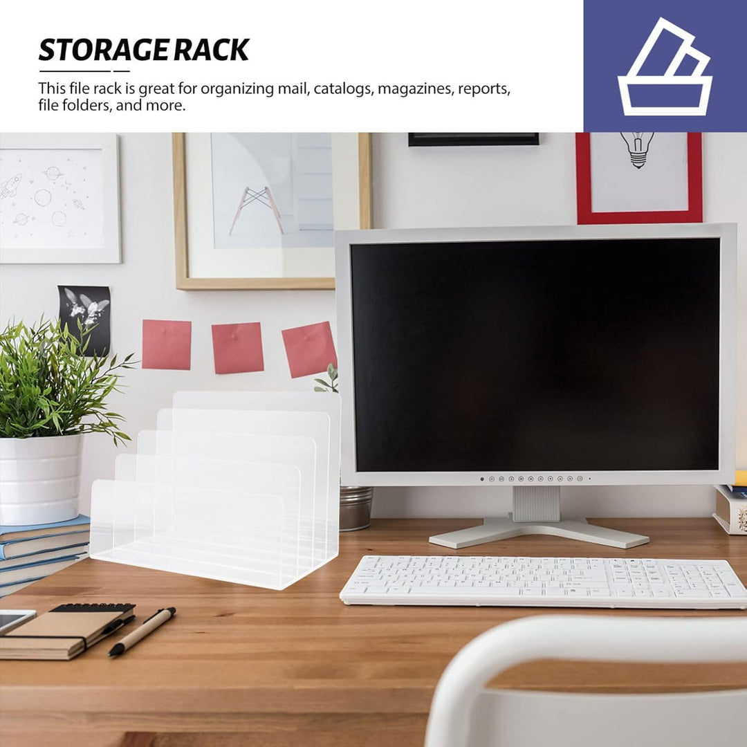 Cabilock Buchumschlaghalter Schreibtischzubehör Aus Acryl Aktenorganizer Aus Acryl Ordnerhalter Aus