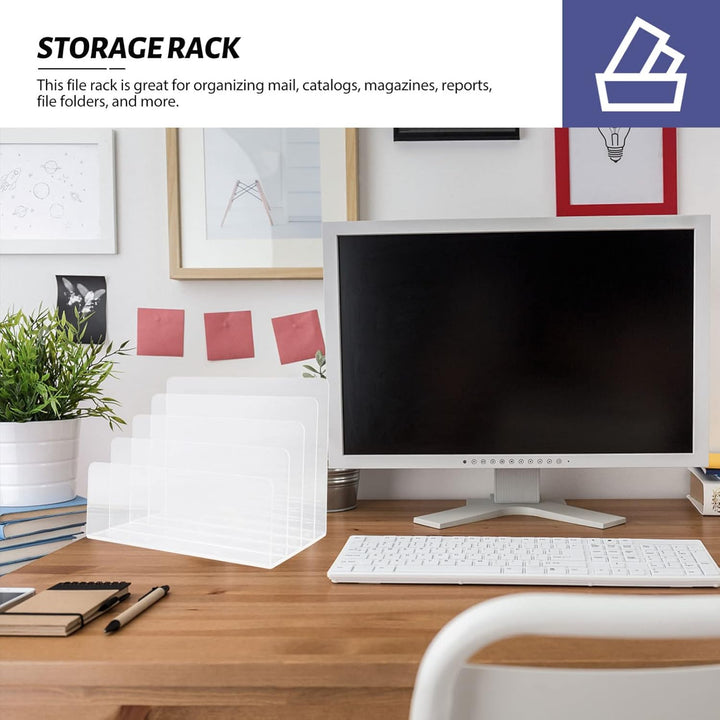 Cabilock Buchumschlaghalter Schreibtischzubehör Aus Acryl Aktenorganizer Aus Acryl Ordnerhalter Aus