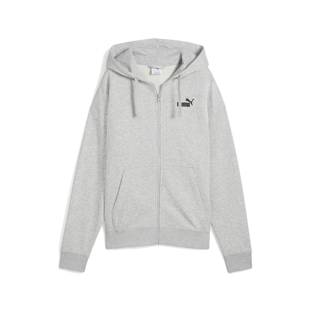 Puma Mädchen ESS Small No. 1 Logo Comfort Full-Zip Hoodie Tr Hooded Sweatshirt (1er Pack) S Light Gr