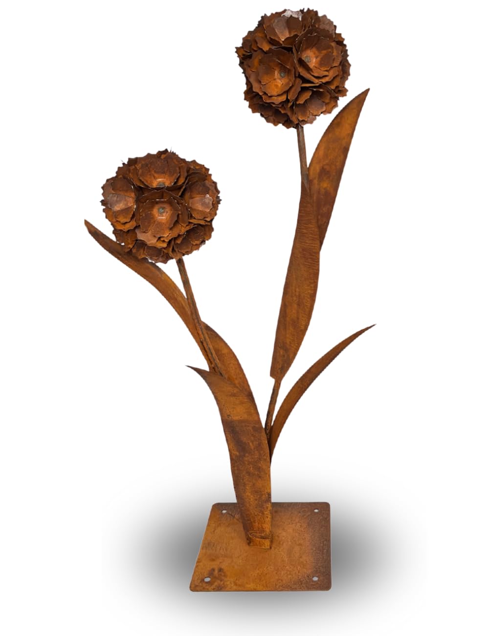 Terma Rost 3D Pusteblume XXL 120cm Höhe Pusteblume Gartendeko rost Gartenfigur gross Metallfigur Gar