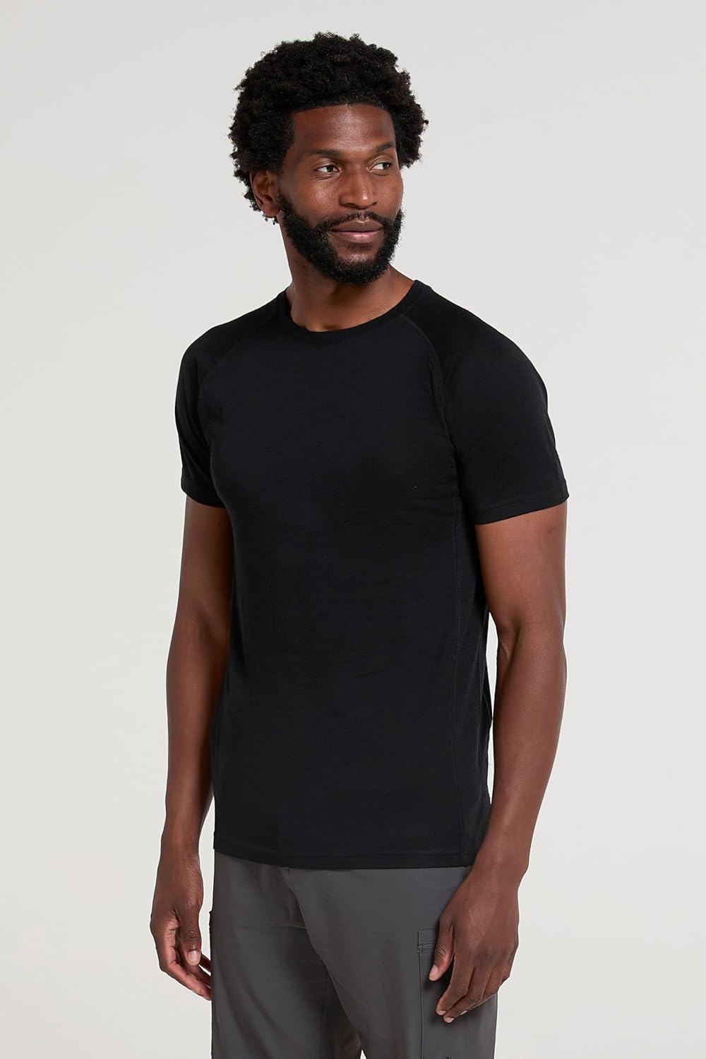 Mountain Warehouse Summit Merino Herren T-Shirt Unterhemd Thermounterwäsche Funktionsunterwäsche Ski