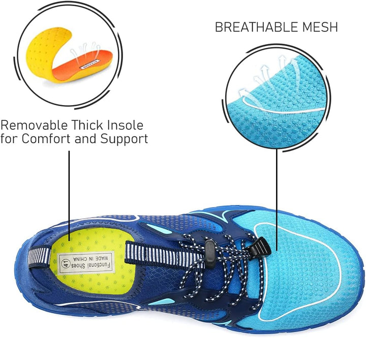 WateLves Badeschuhe Herren Damen Barfussschuhe Wasserschuhe Schwimmschuhe Strandschuhe für Surfen,Ta