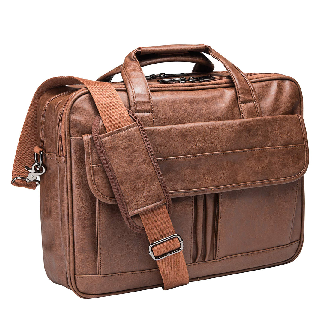 Herren Business Reise Aktentasche Leder Handgemachte Messenger Bag Laptop Tasche