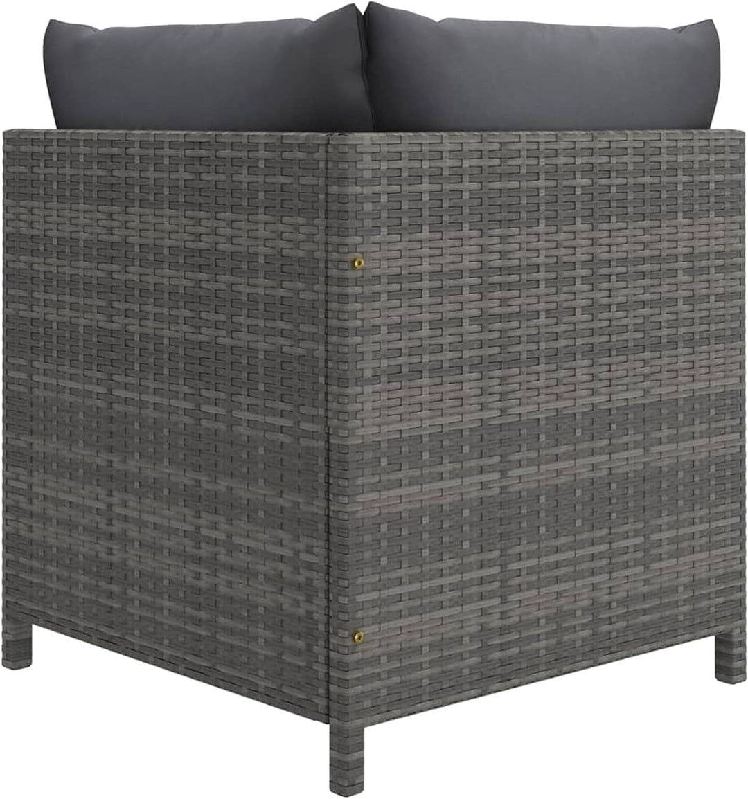 Festnight Balkonmöbel für Keiner Balkon Lounge Kein Rattan Gartensofa 2 Sitzer Sofa Outdoor Gartenlo