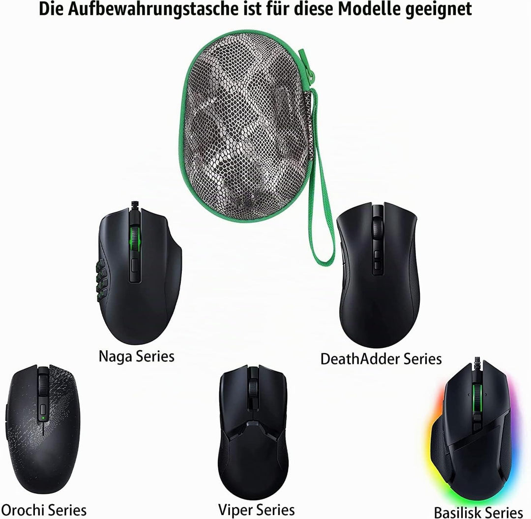 co2CREA Hard Case Ersatz für Razer Basilisk V2/V3 X/Deathadder Essential/Mamba Elite/Naga Pro Trinit