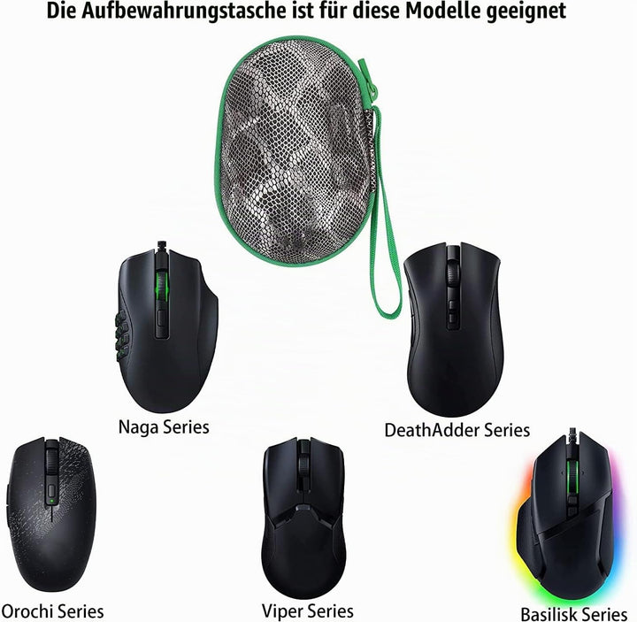 co2CREA Hard Case Ersatz für Razer Basilisk V2/V3 X/Deathadder Essential/Mamba Elite/Naga Pro Trinit
