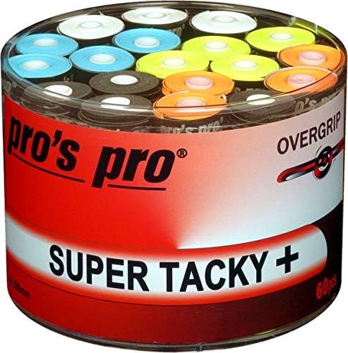 Generisch Pro's Pro 60 STK. Super Tacky Plus Overgrip - für Tennis, Badminton, Padel, Squash Mix, Mi