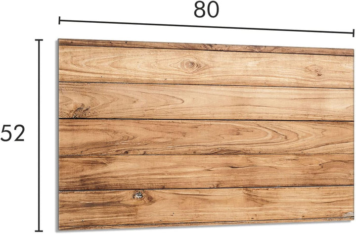 Herdabdeckplatte 80x52 cm 1-teilig Ceranfeldabdeckung Induktion Herdschutz Spritzschutz Glasplatte D