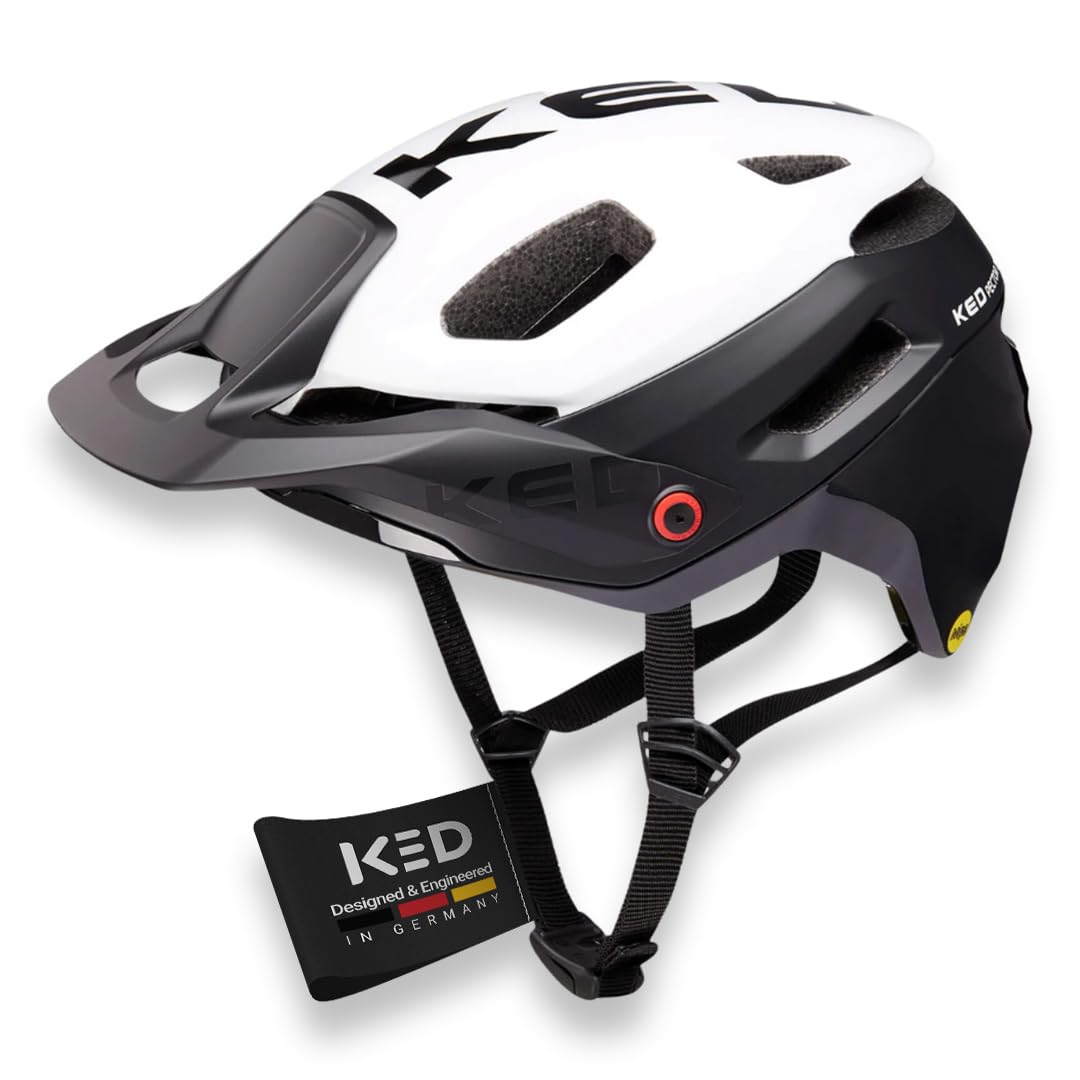 KED Pector ME1 MTB Fahrrad Helm schwarz/weiss 2023 L (58-61 cm), L (58-61 cm)