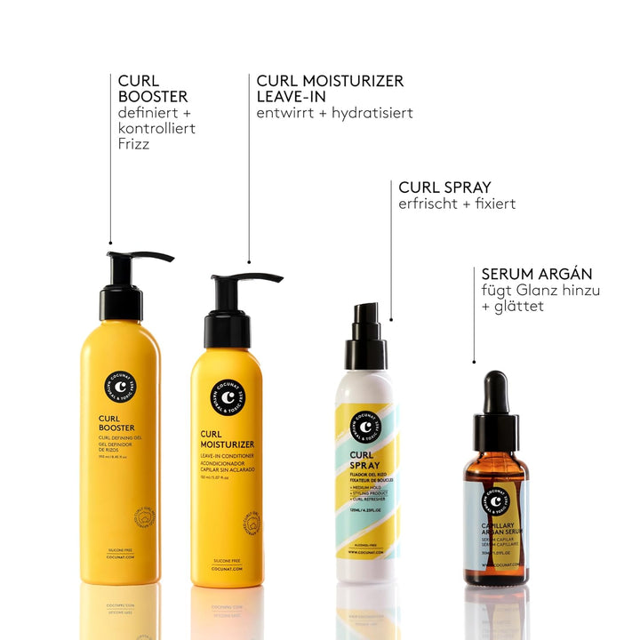 COCUNAT - Curl Moisturizer Leave-in - Entwirrt, Definiert und Befeuchtet Locken - Flexible, Glänzend