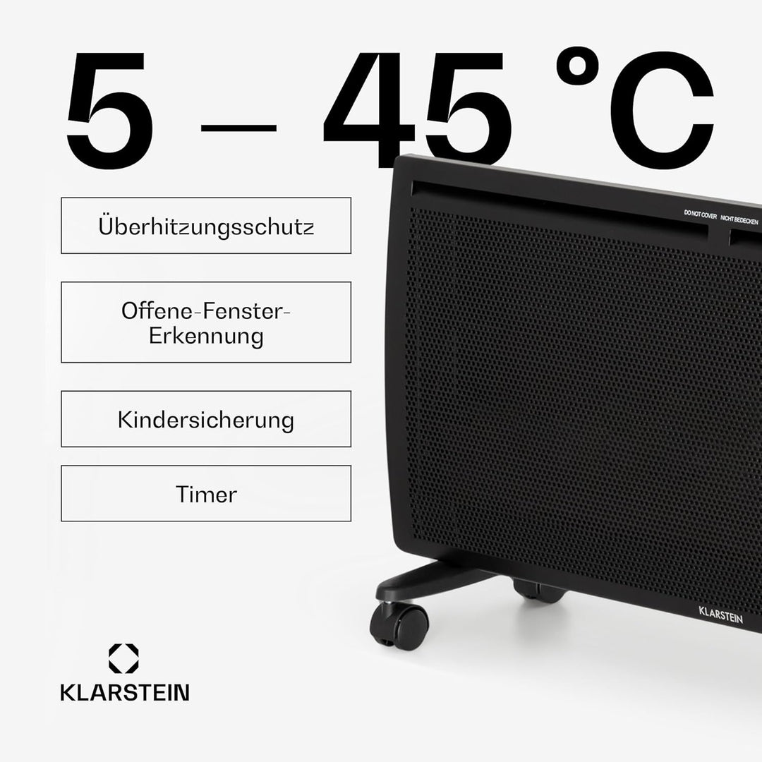 Klarstein Elektroheizung, Konvektor & Infrarotheizung Freistehend, Elektroheizung Energiesparend, Er