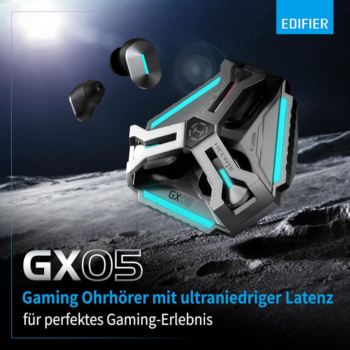 EDIFIER Hecate GX05 Gaming Ohrhörer mit ultraniedriger Latenz, Hi-Res, LHDC