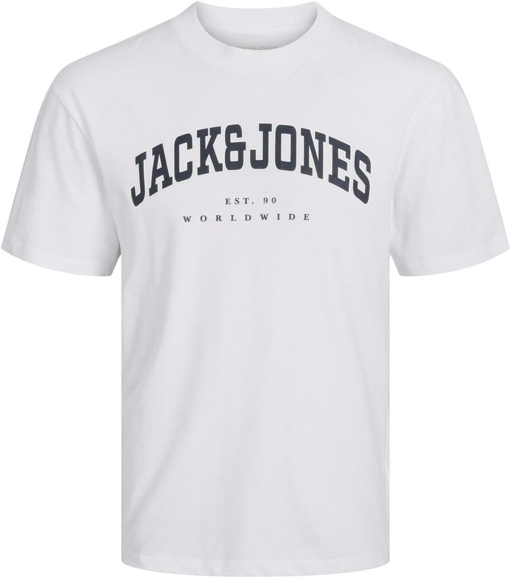 JACK & JONES Male T-Shirt 3er-Pack Logo Rundhals T-Shirt, 3er-pack Black/Navy Blazer/White