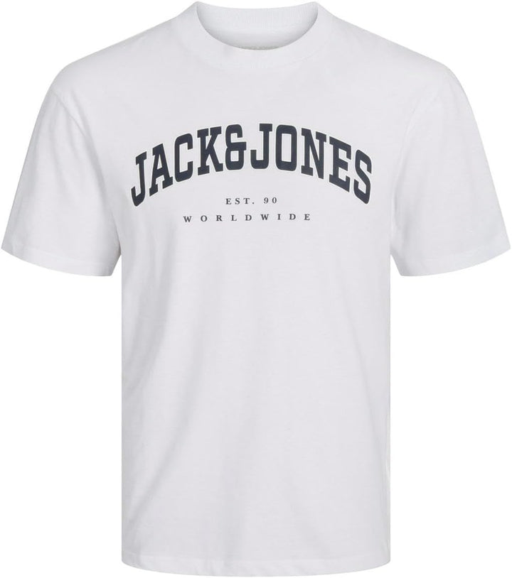 JACK & JONES Male T-Shirt 3er-Pack Logo Rundhals T-Shirt, 3er-pack Black/Navy Blazer/White