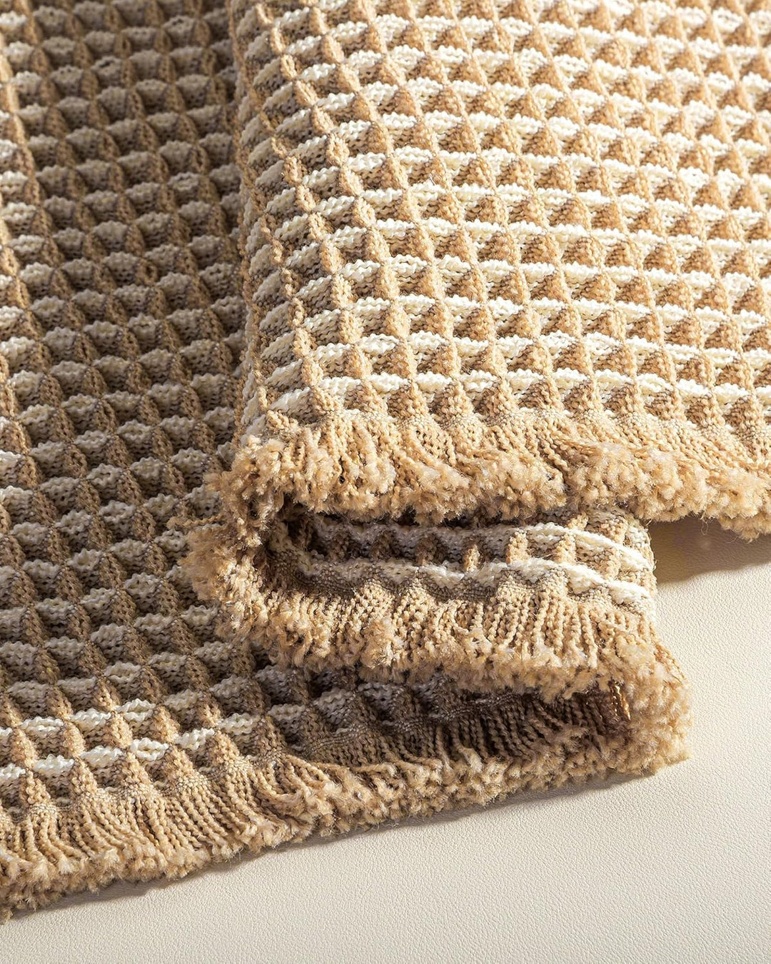 Grosser Badteppich Set, rutschfeste Badematte, Badezimmerteppich Set 2 Teilig, Boho Badezimmermatte,