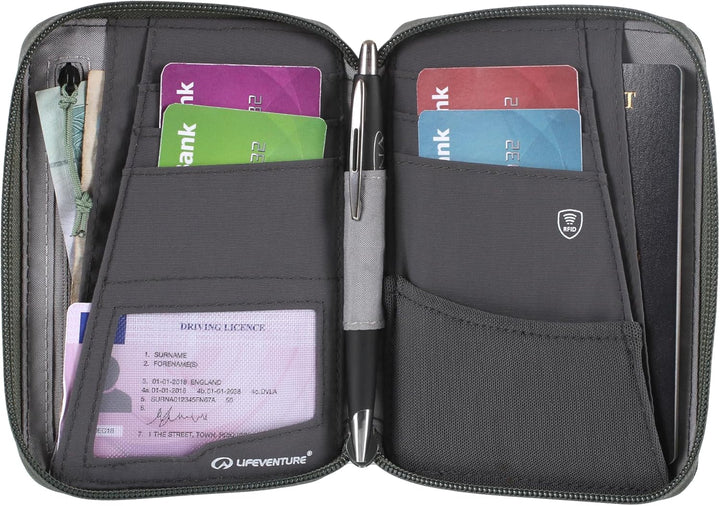 Lifeventure Geldbörse im Mini Reisen mit RFID-Schutz Olivgrün, Olivgrün