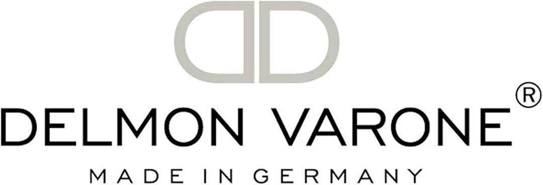 DELMON VARONE - Zettelkasten Premium Leder Boxcalf braun, Zettelbox inkl. 500 Blatt Papier, Notizklo
