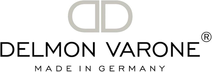 DELMON VARONE - Zettelkasten Premium Leder Boxcalf braun, Zettelbox inkl. 500 Blatt Papier, Notizklo