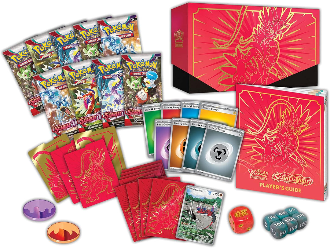Pokémon Scarlet & Violet Koraidon Elite Trainer Box Einzelbett, Einzelbett