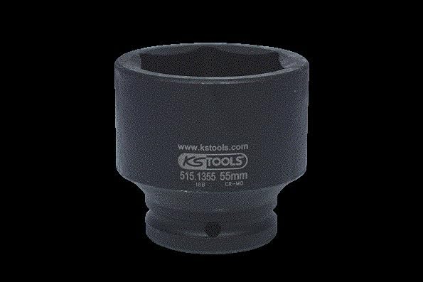 KS Tools 515.1355 3/4" Sechskant-Kraft-Stecknuss, kurz, 55mm