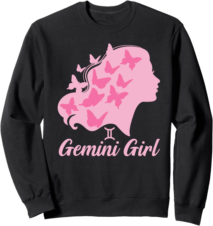 Zwillinge Mädchen niedlich Frauen Sternzeichen Zeichen Astro Sweatshirt