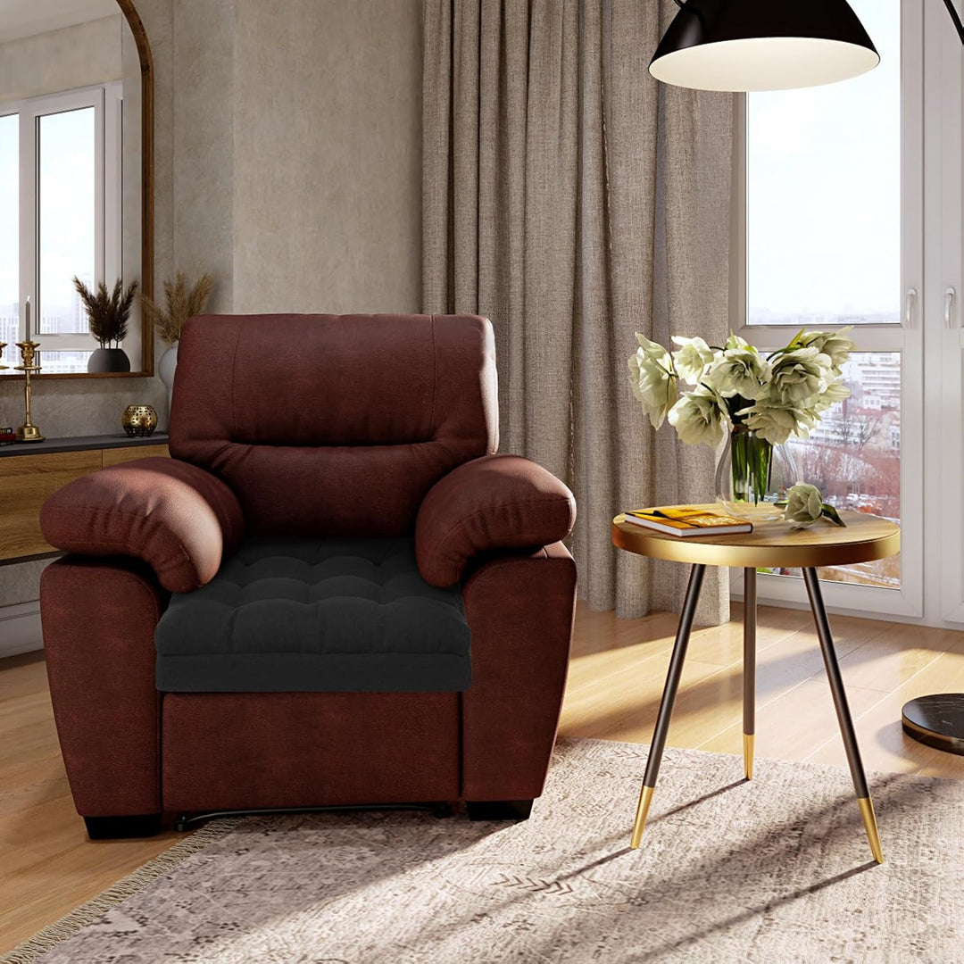 GOFORIT Sitzerhöhung für Ältere 50x50x12cm, Exklusives Zweilagiges Memory-Schaum Sitzkissen mit Star