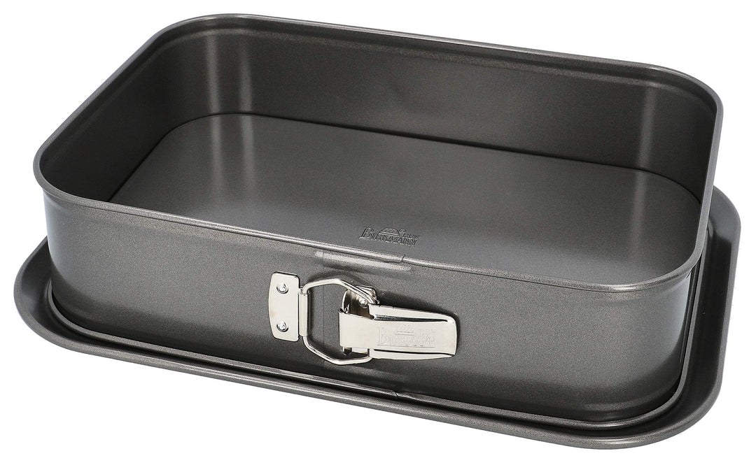 RBV Birkmann 881716 Easy Baking, Springform Eckig, 34 x 23,5 cm, Karbonstahl, Anthrazit