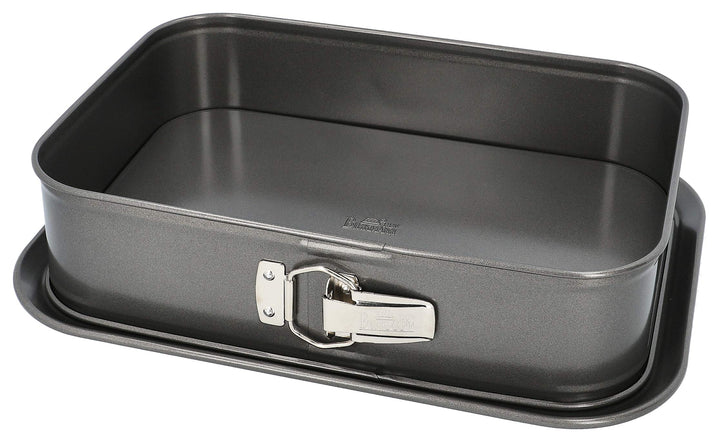 RBV Birkmann 881716 Easy Baking, Springform Eckig, 34 x 23,5 cm, Karbonstahl, Anthrazit