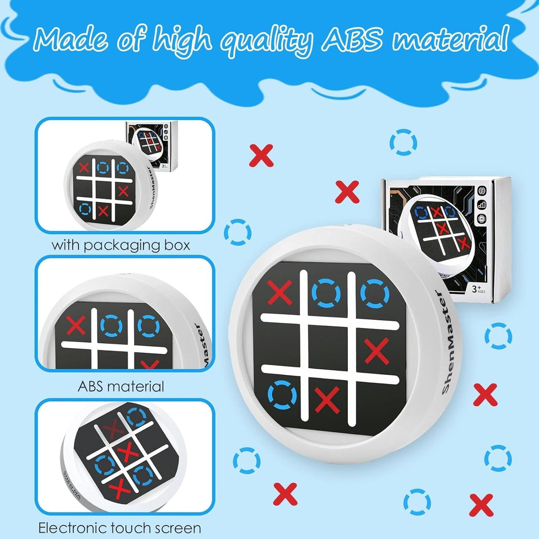 Tic Tac Toe Spiel, 4-in-1 Handheld Puzzle Console, Elektronisch Tic Tac Toe Spiel, for Educational a