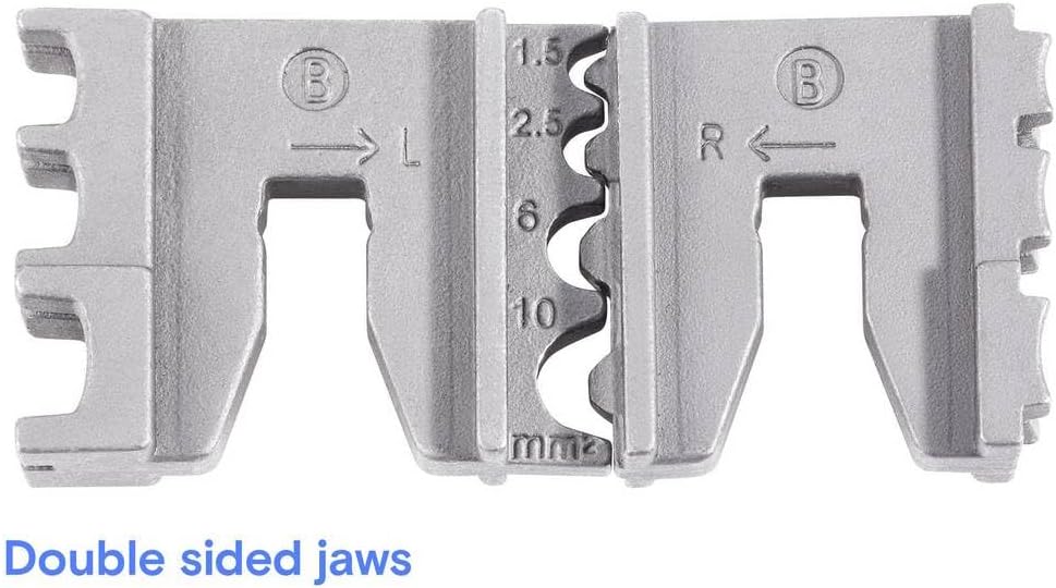 TOOLCRAFT 2-i-1 818644 Crimpzange Isolierte Flachstecker, Kabelschuhe, Stossverbinder