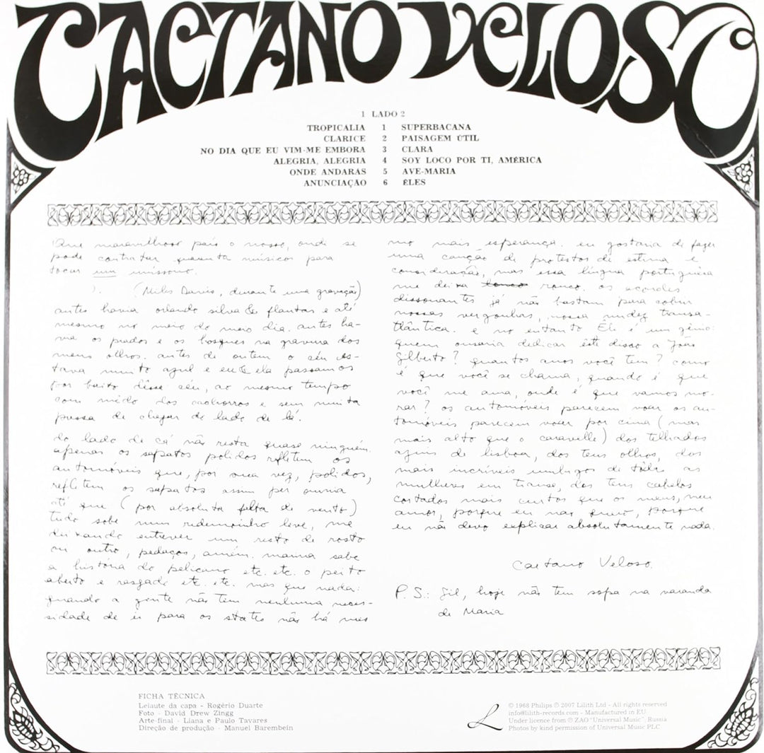 Veloso, Caetano (Tropical), Vinyl