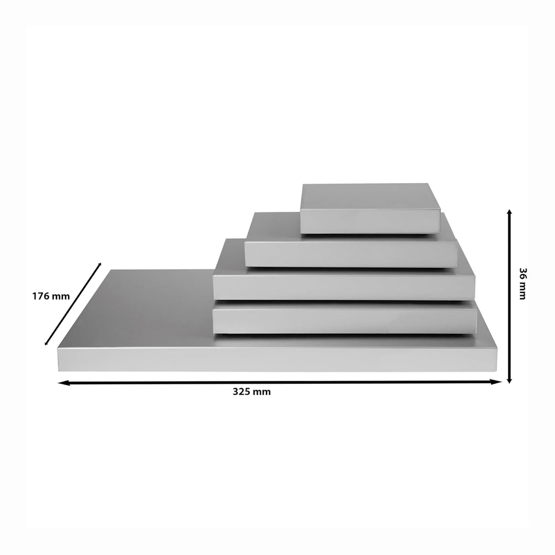 Saro Stay Cool 1/3 GN Kühl-Servierplatte, Metall, Silber, 32.5 x 17.6 x 3.6 cm