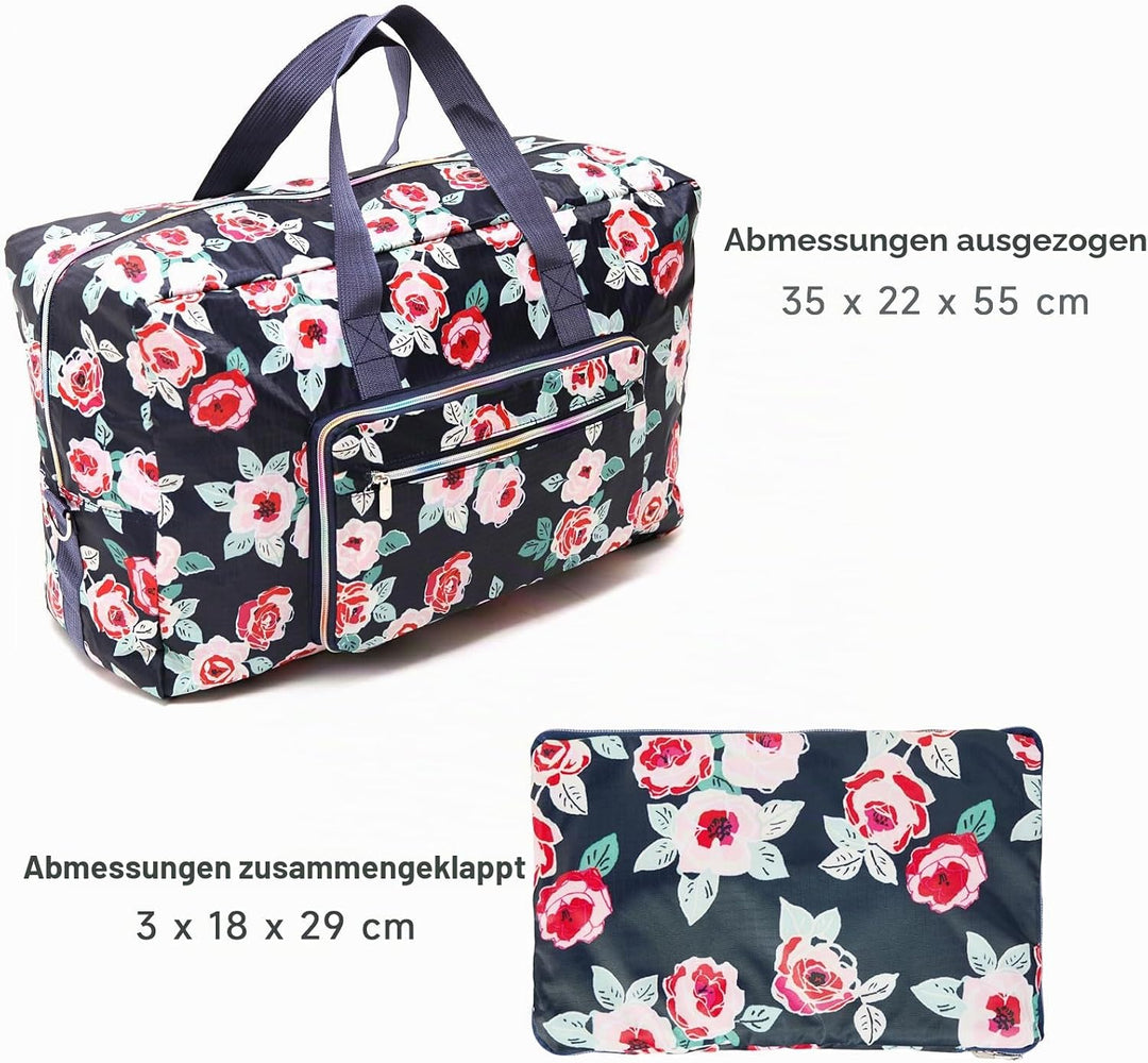 Arxus Grosse Faltbare Reisetasche Tragen Sie die Reisetasche am Wochenende über dem Gepäck mit Schul