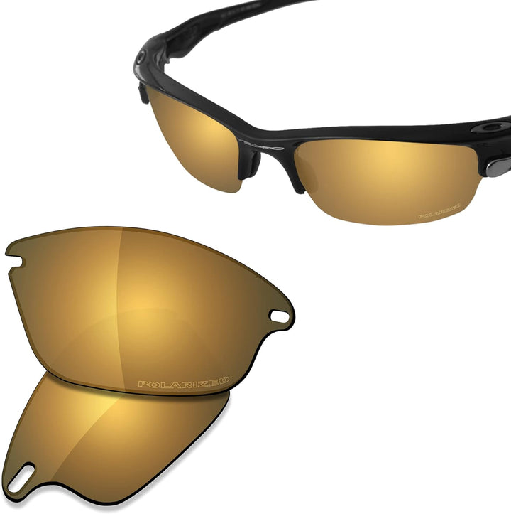 Saucer Premium Ersatzgläser für Oakley Fast Jacket OO9097 Sonnenbrillen High Defense - Bronze Gold P