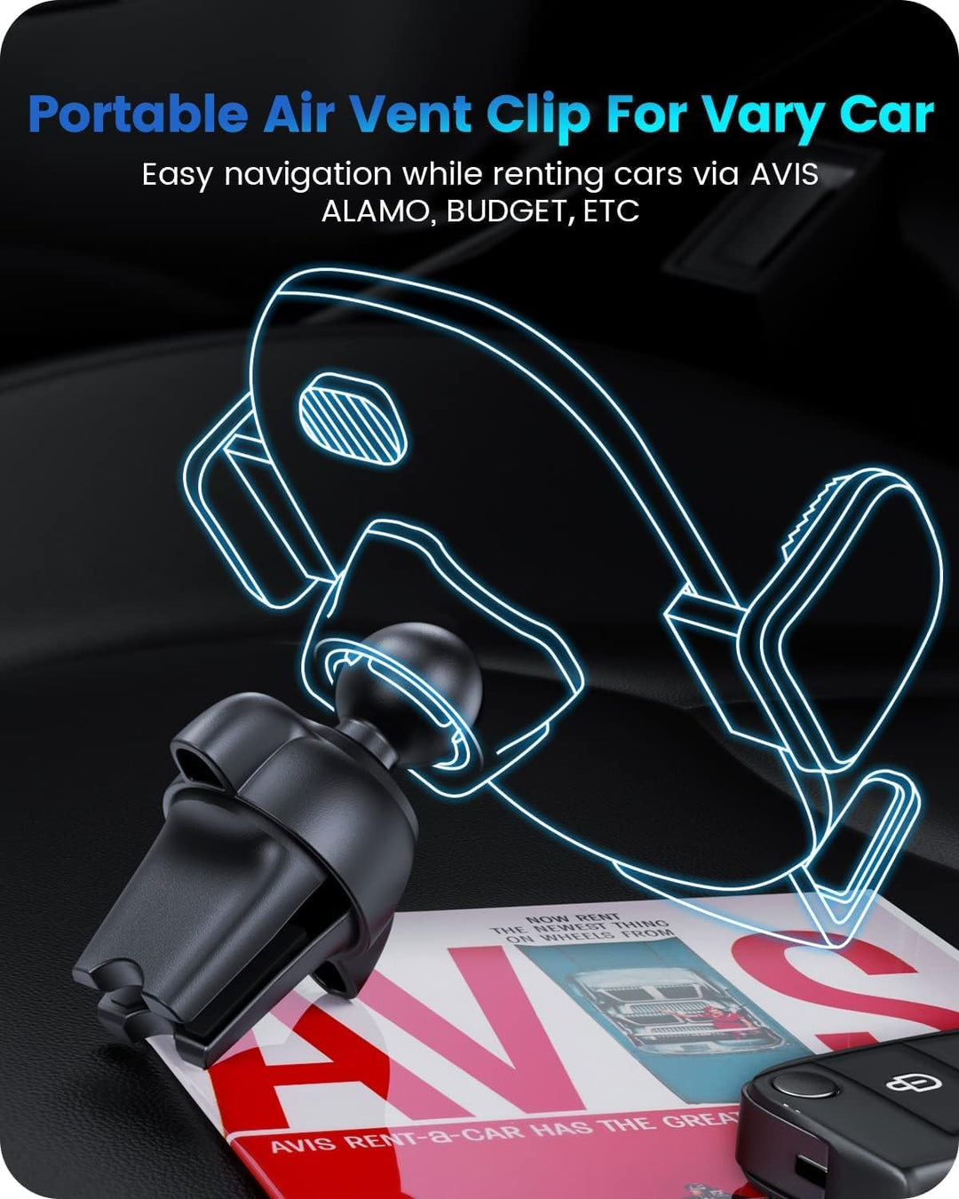 OQTIQ Handyhalterung Auto Saugnapf, Handyhalter Scheibe, 360° Drehbar Car Phone Holder Mount für Win